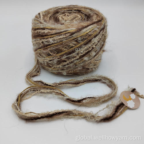 Colorful Magic Knot Yarn hand knitting chenille yarn Supplier